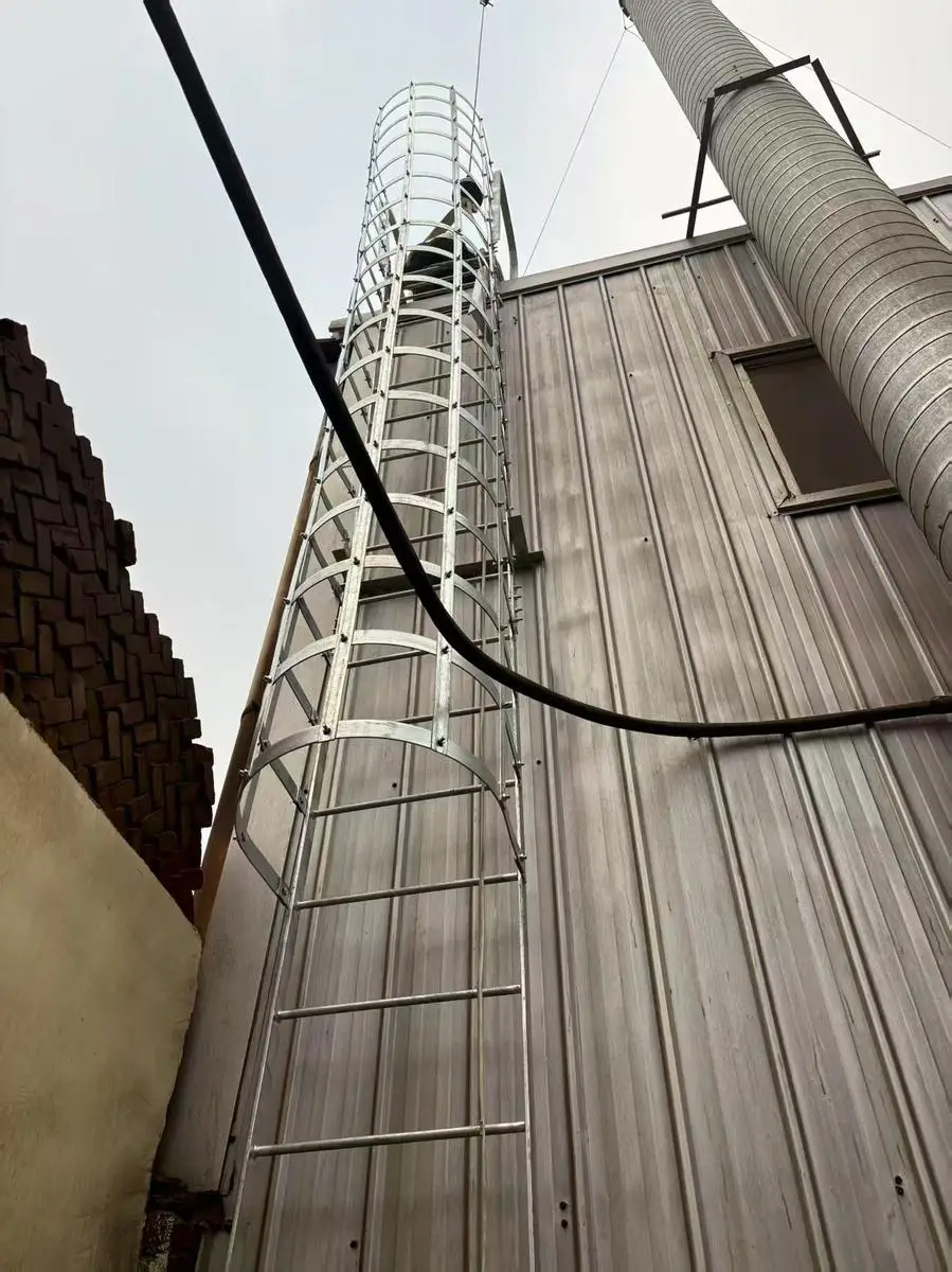 fixed wooden ladder steel alternative galvanized