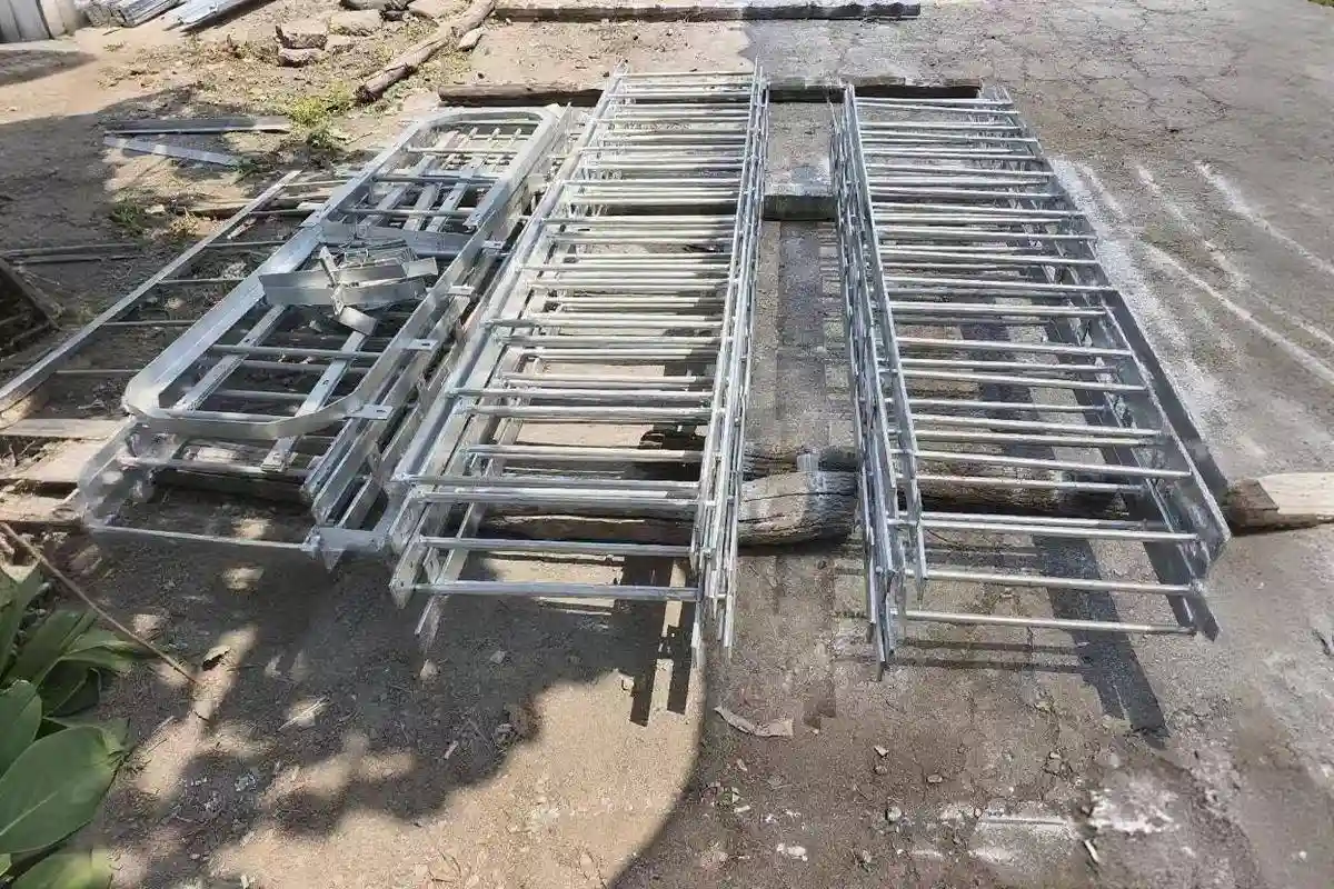 fixed wooden loft ladder interior access