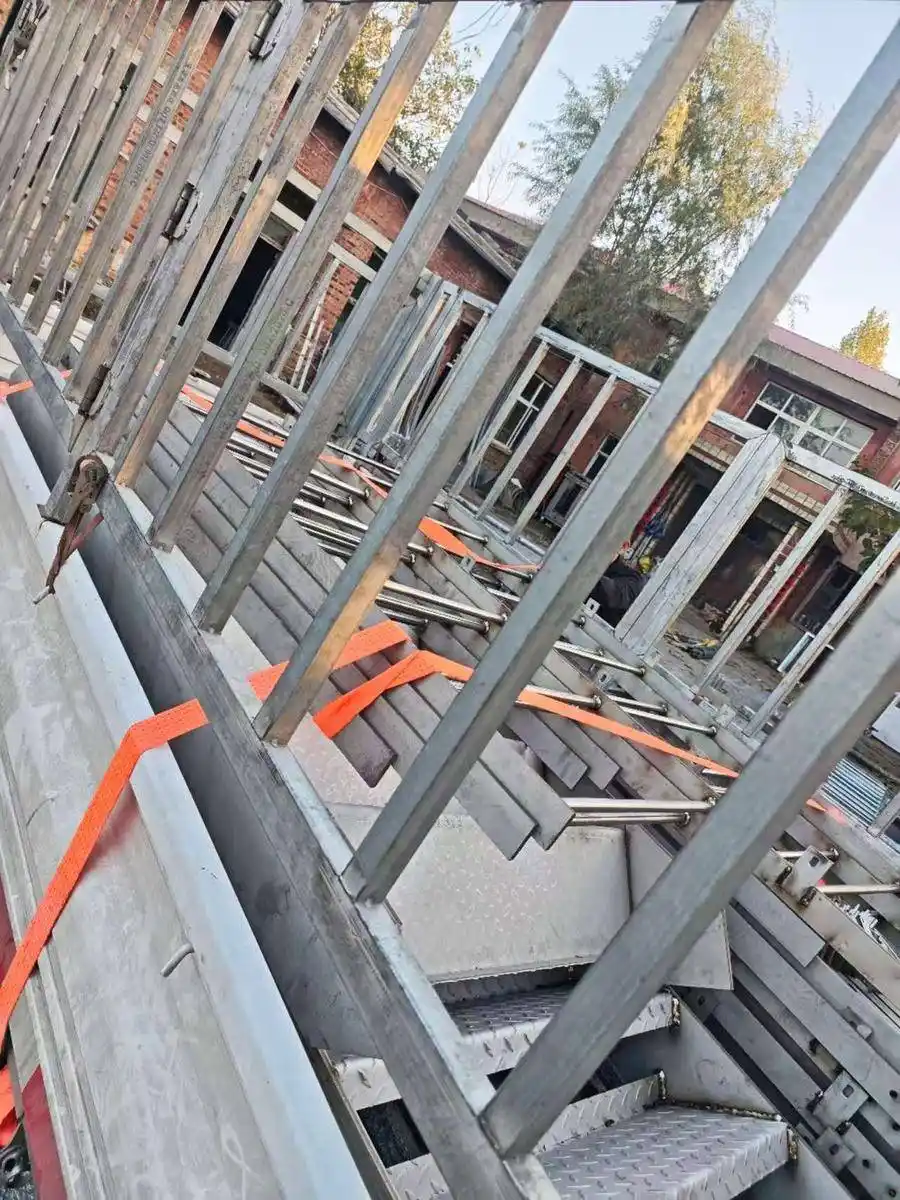Dengtai factory hot-dip galvanized fixed ladders packed for shipment