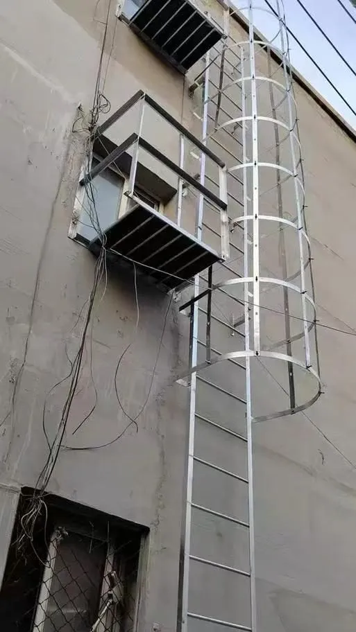 Dengtai fixed ladders installed at industrial facilities